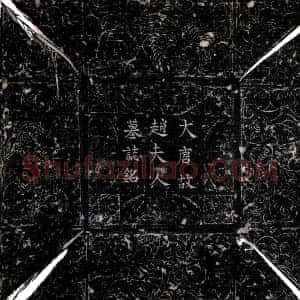 唐代《张从鐬母赵夫人 墓志》拓片原图欣赏下载