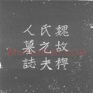 北朝《元洛神 墓志》拓片原图欣赏下载