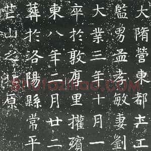 隋代《郭宠 墓志》拓片原图欣赏下载