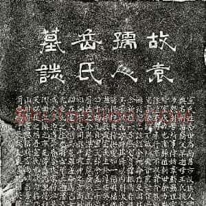 元代《袁震妻岳氏 墓志》拓片原图欣赏下载