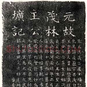 元代《王庭兰 墓志》拓片原图欣赏下载
