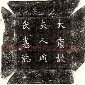唐代《裴賨妻李环 墓志》拓片原图欣赏下载