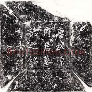 唐代《□君妻宋氏 墓志》拓片原图欣赏下载