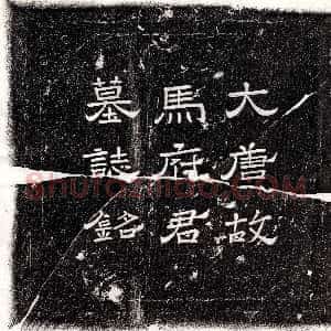 唐代《萧茂本妻王氏 墓志》拓片原图欣赏下载