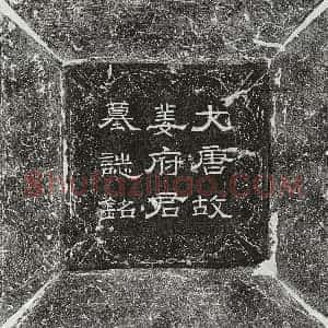 唐代《阎晋 墓志》拓片原图欣赏下载