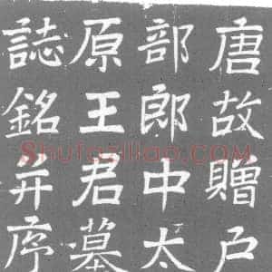 唐代《王士林 墓志》拓片原图欣赏下载