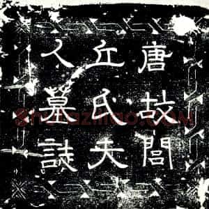 唐代《闾丘氏 闾丘晃女儿 陈元师夫人 墓志》拓片原图欣赏下载