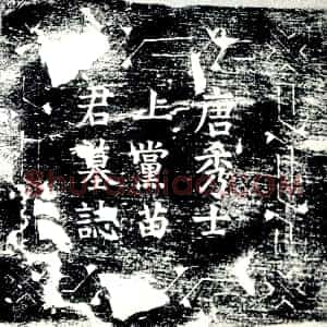唐代《苗景符 墓志》拓片原图欣赏下载