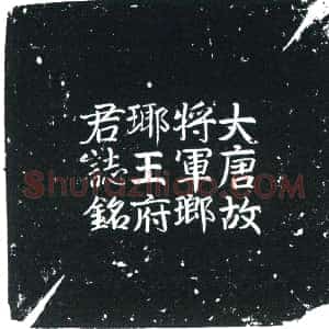 唐代《王守言 墓志》拓片原图欣赏下载