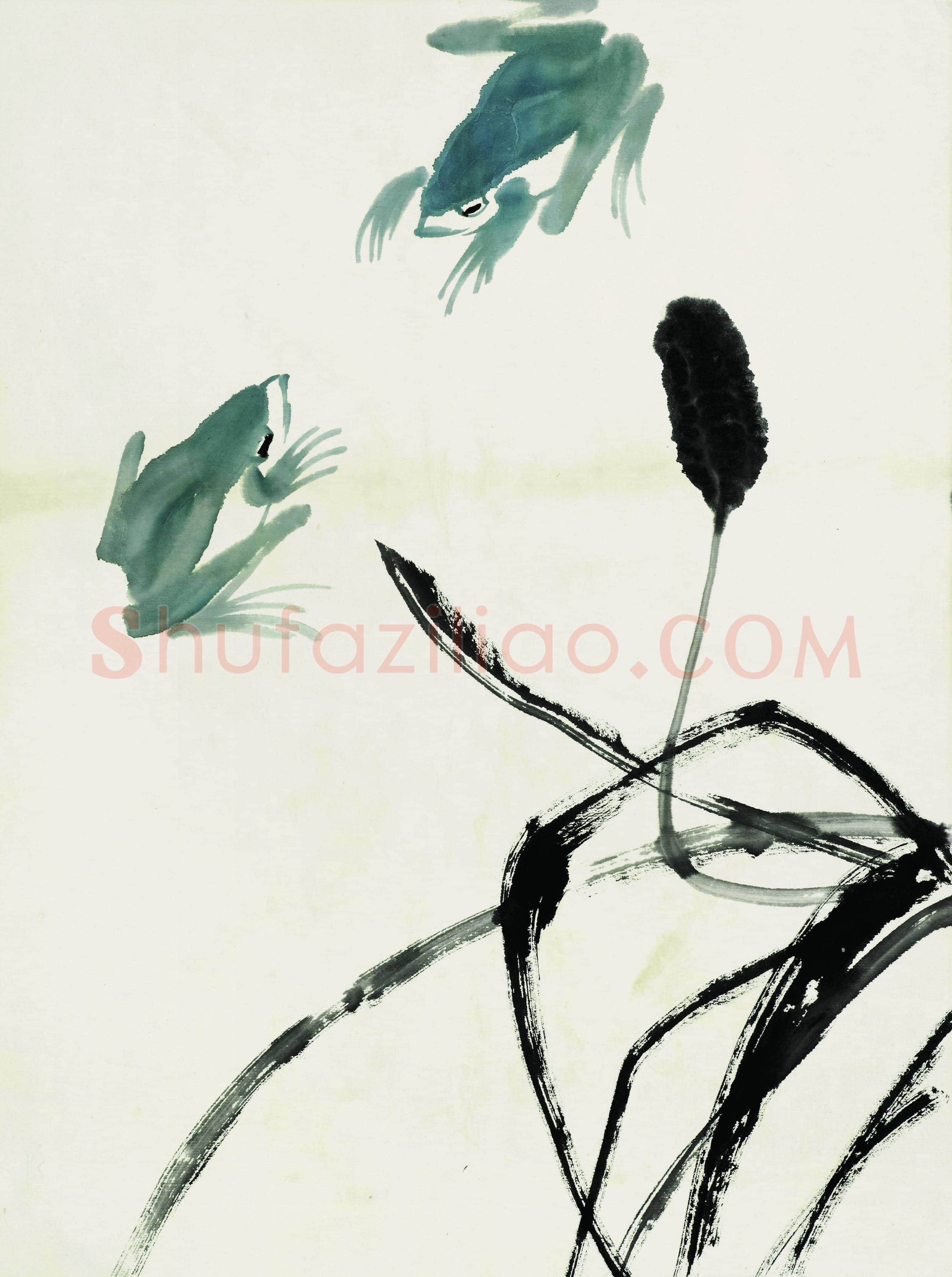 齐白石 鱼虾册页-03