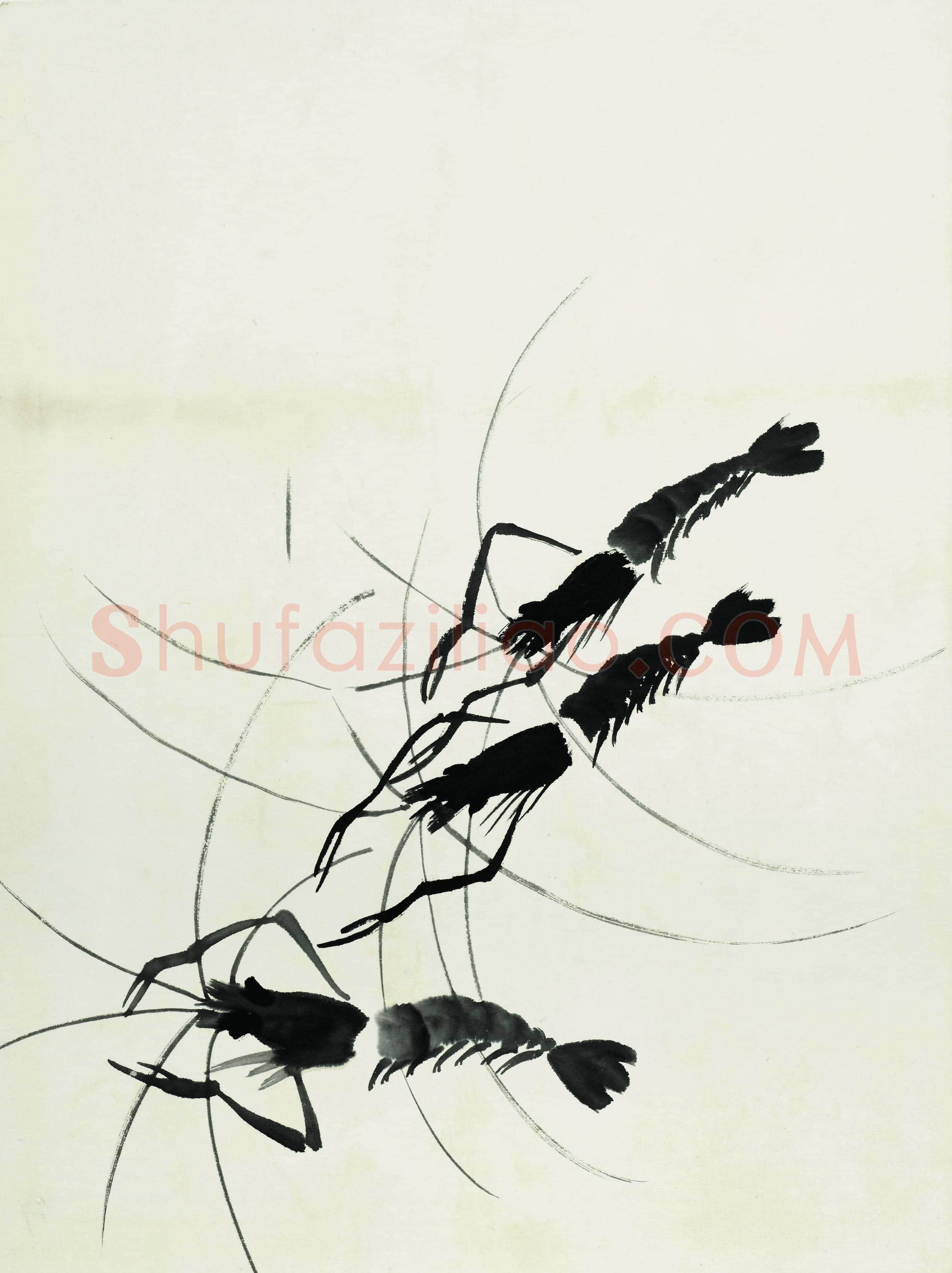 齐白石 鱼虾册页-10