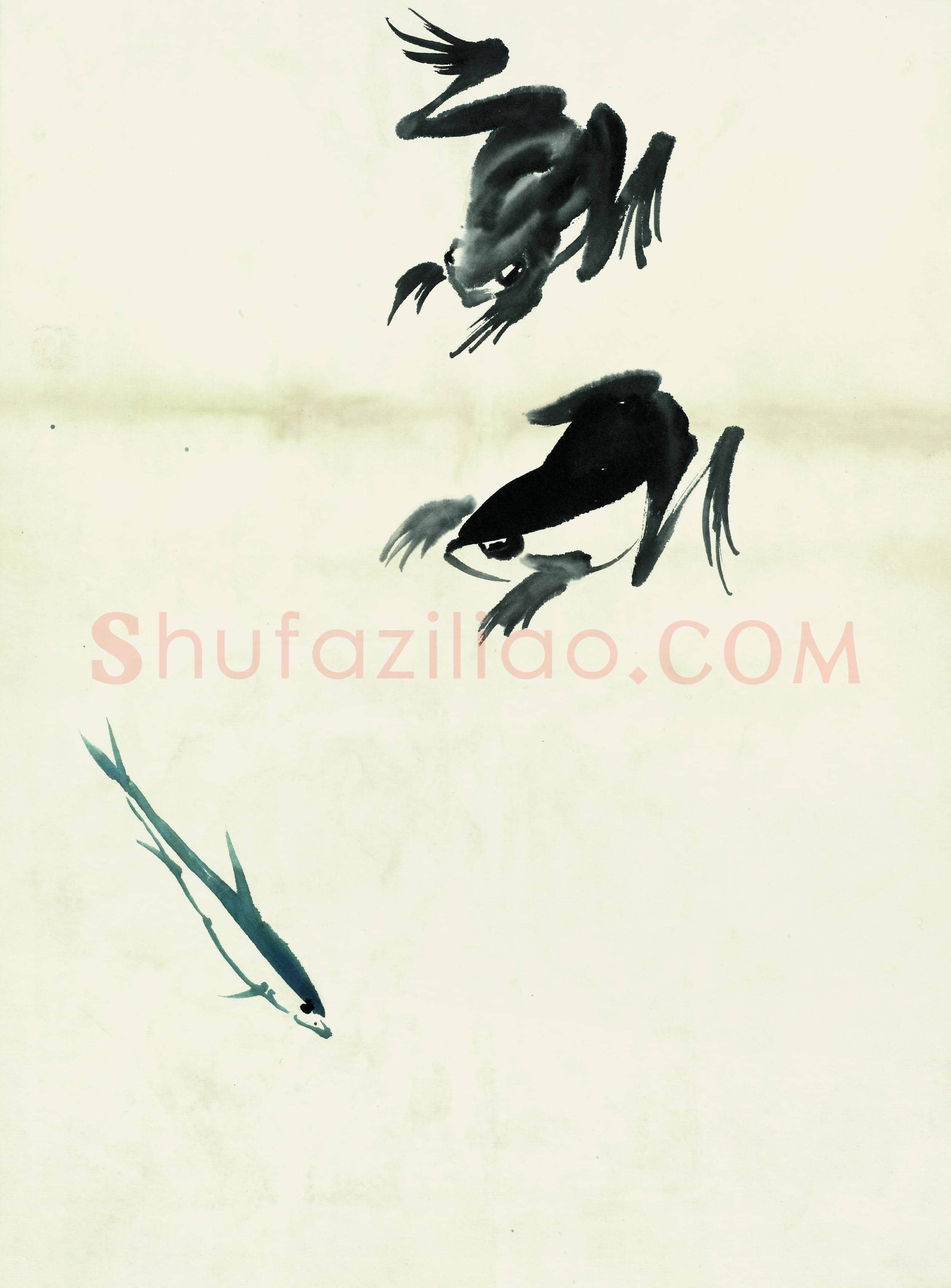齐白石 鱼虾册页-24