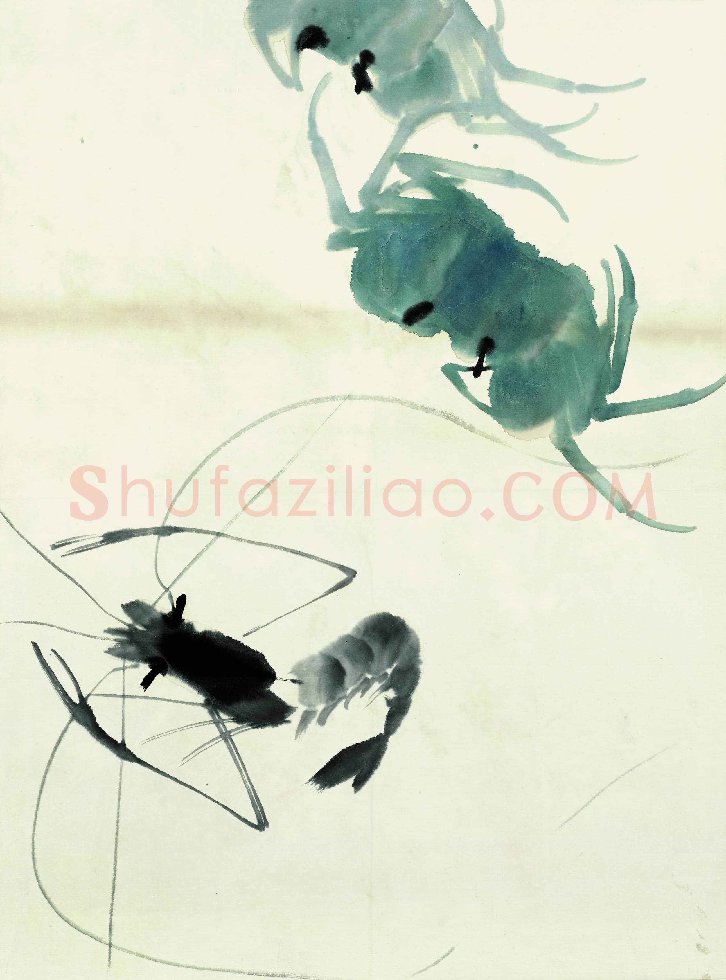 齐白石 鱼虾册页-26