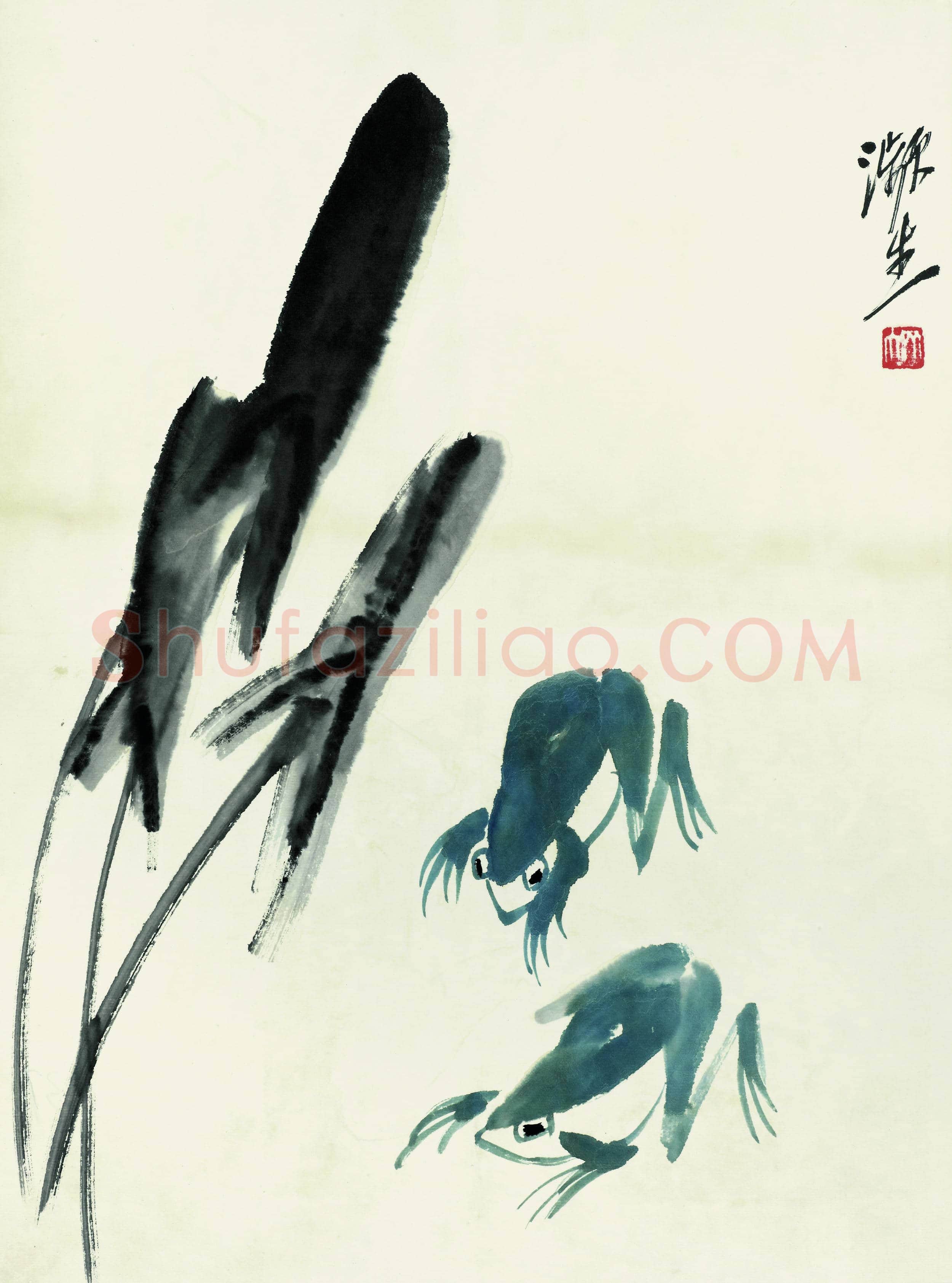 齐白石 鱼虾册页-29