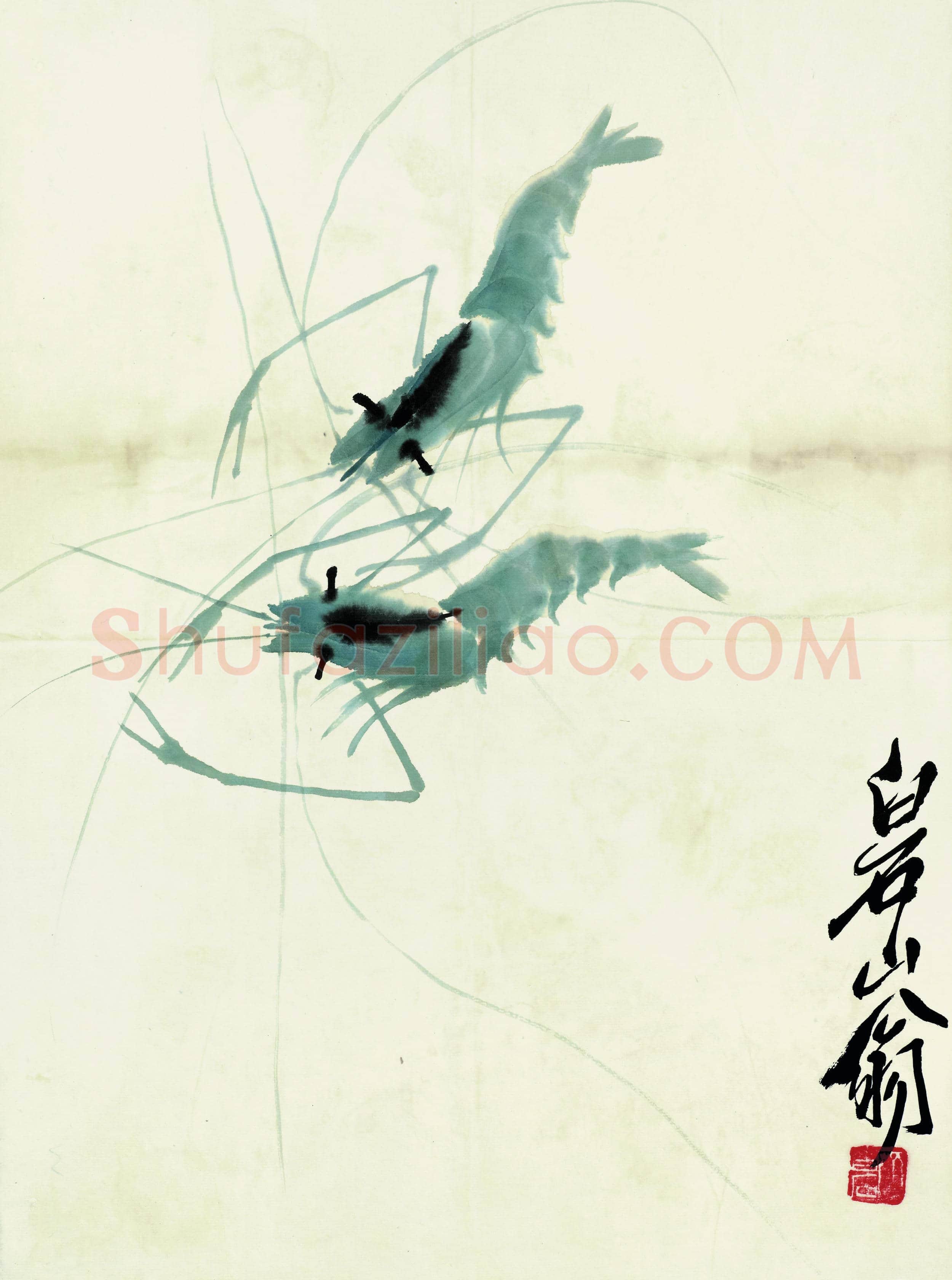 齐白石 鱼虾册页-45