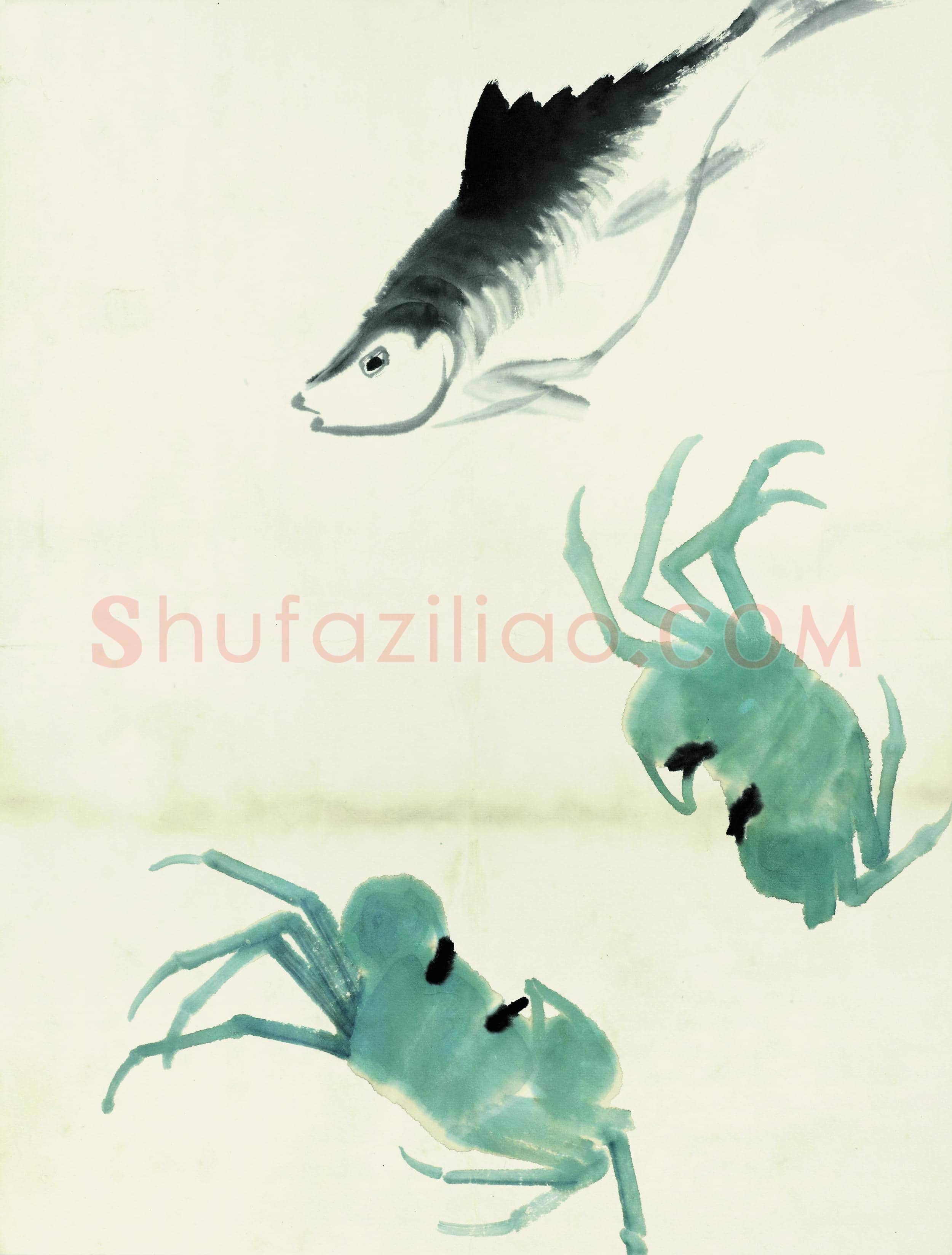 齐白石 鱼虾册页-57