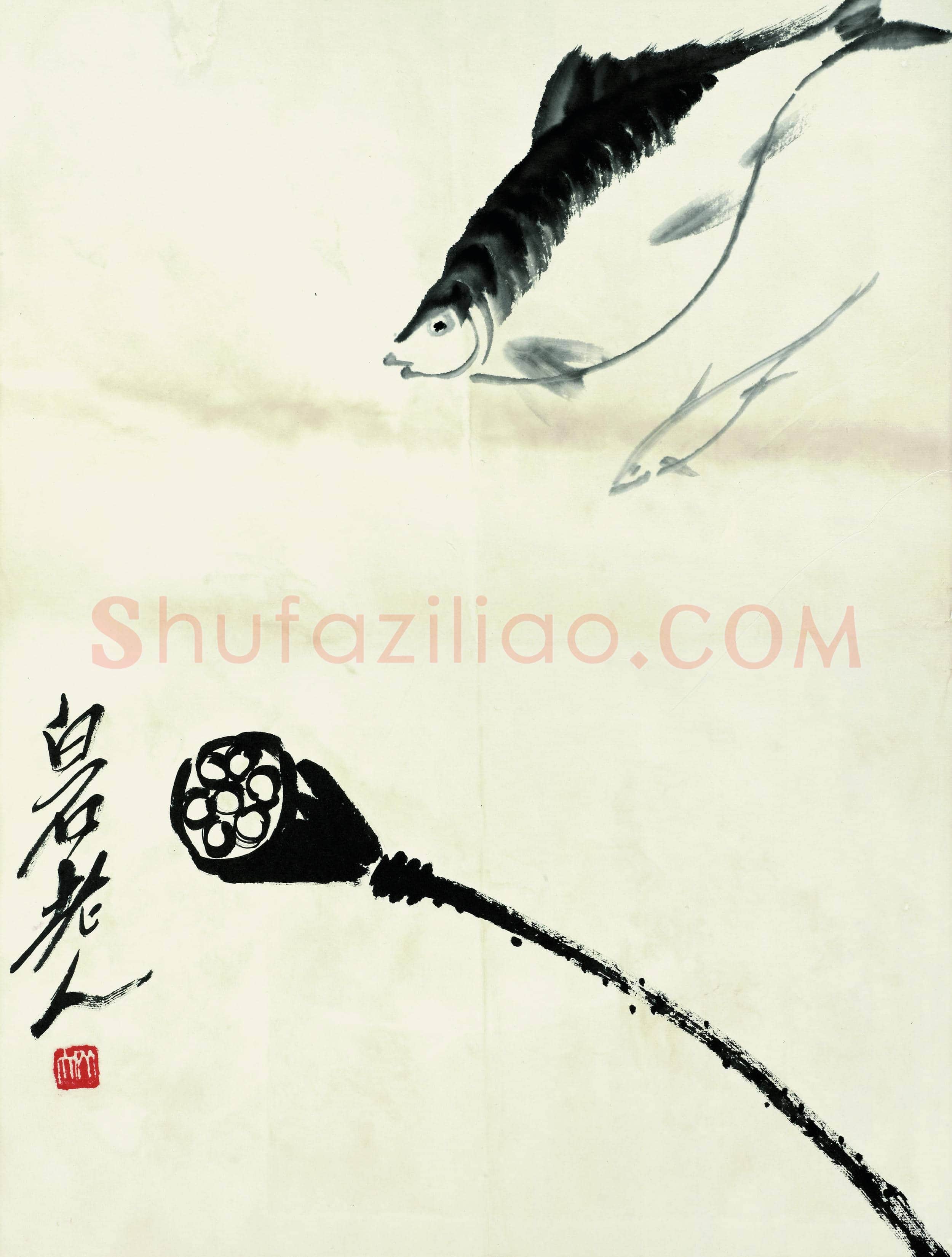 齐白石 鱼虾册页-62