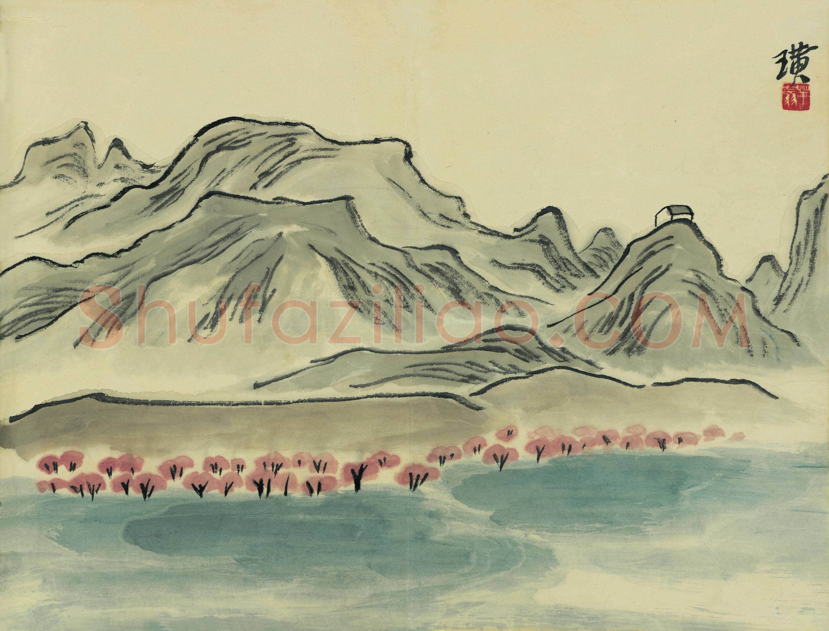齐白石 借山图册-04