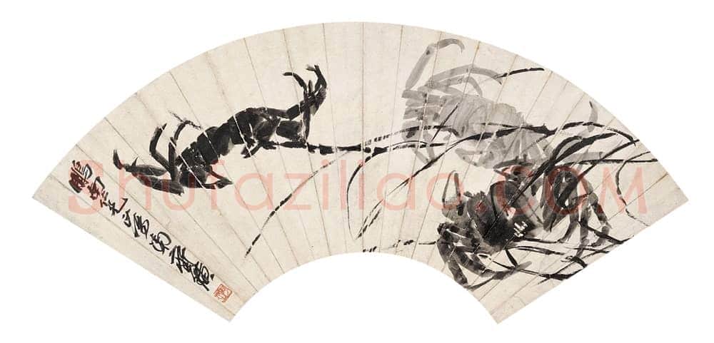 齐白石 扇面 正面-01