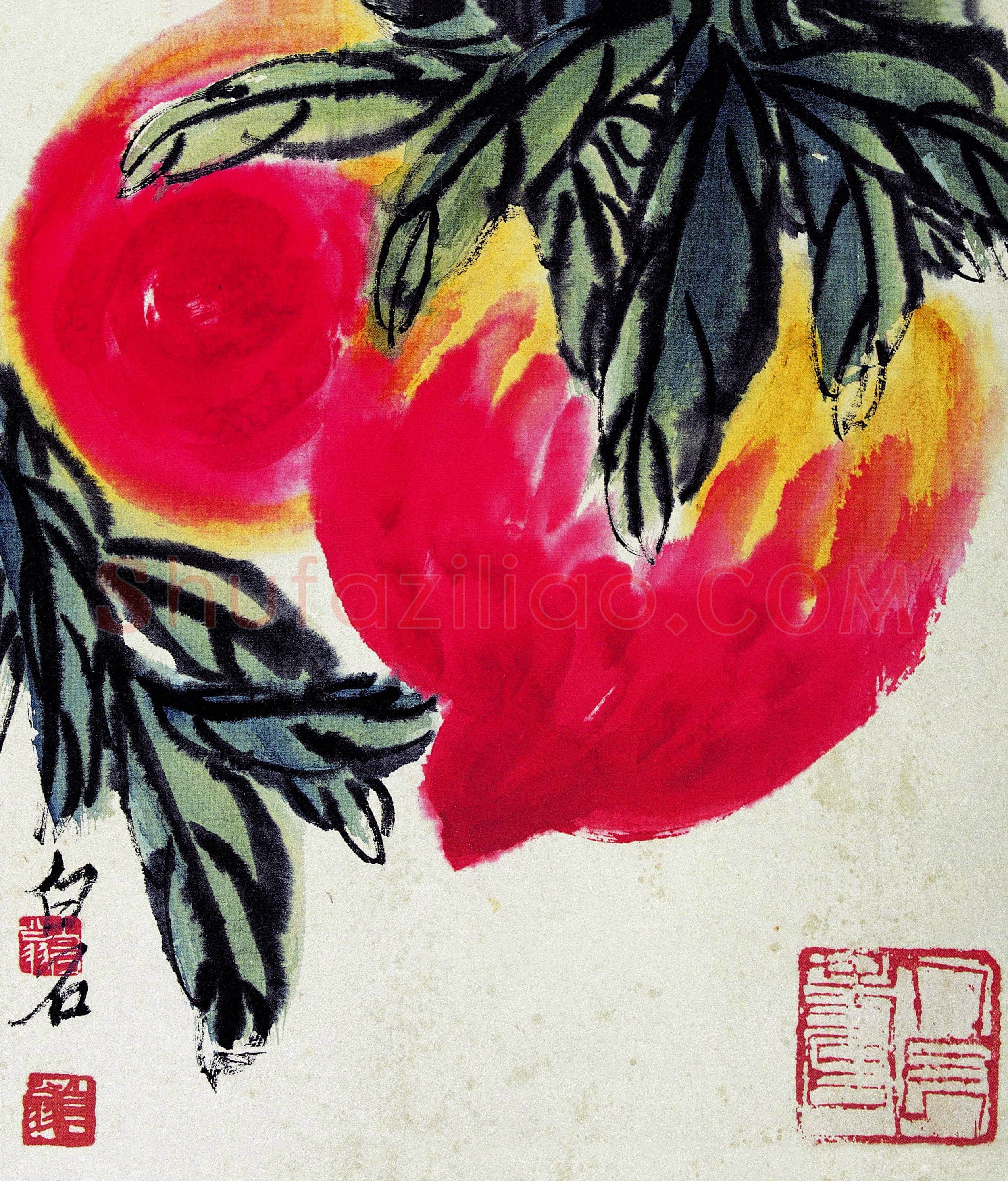 齐白石 寿桃