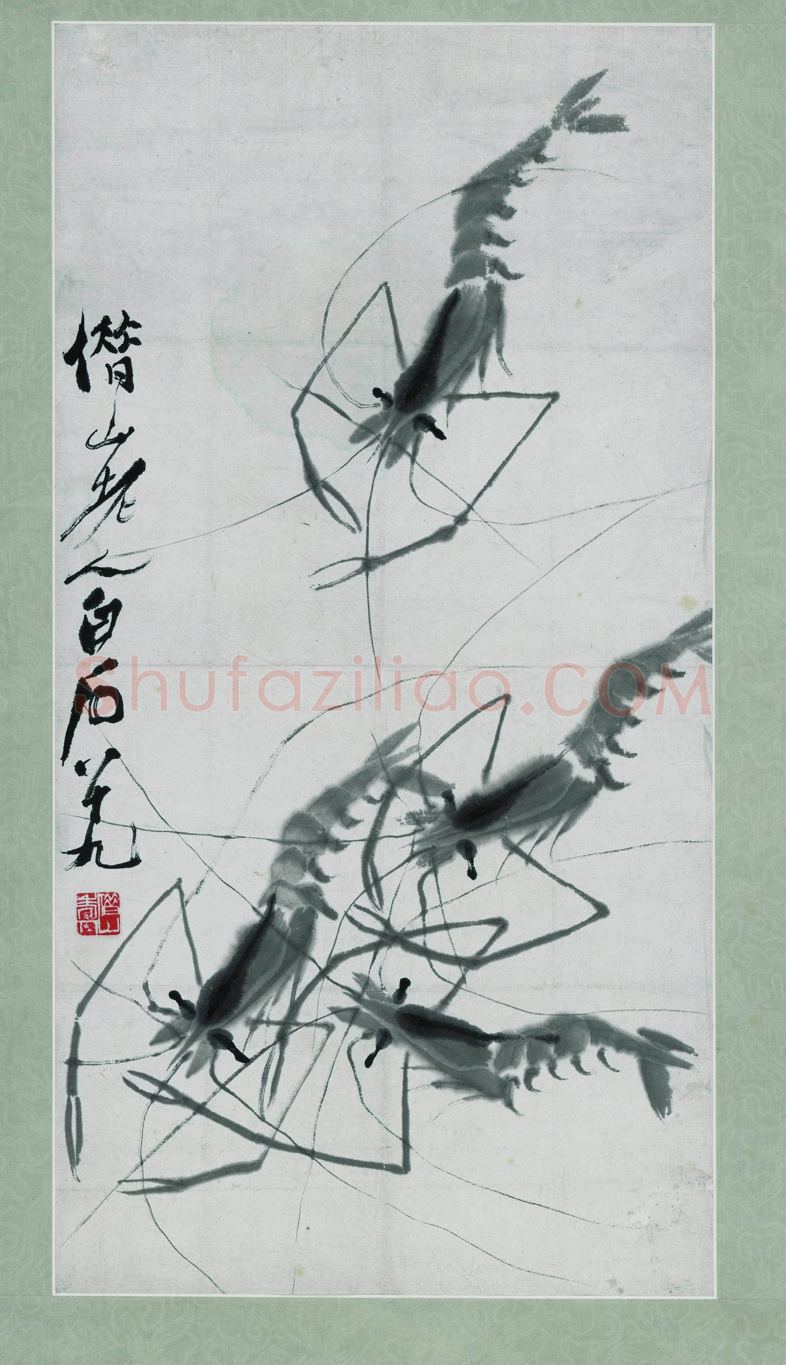 齐白石 虾-01