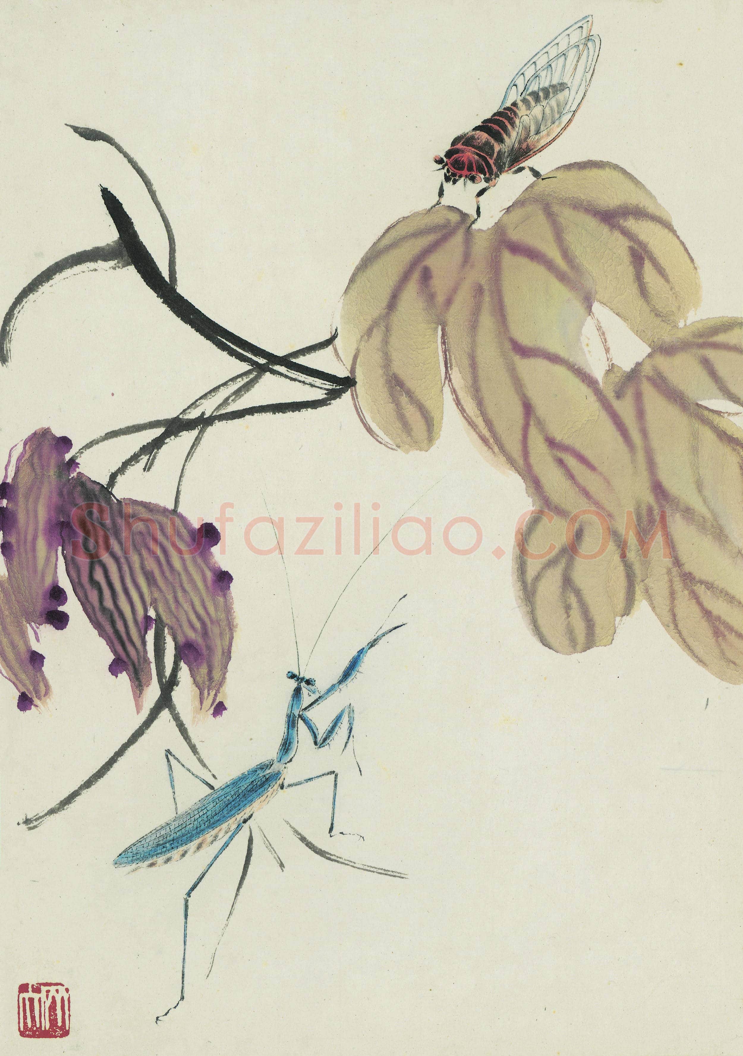 齐白石 国画作品精选-342