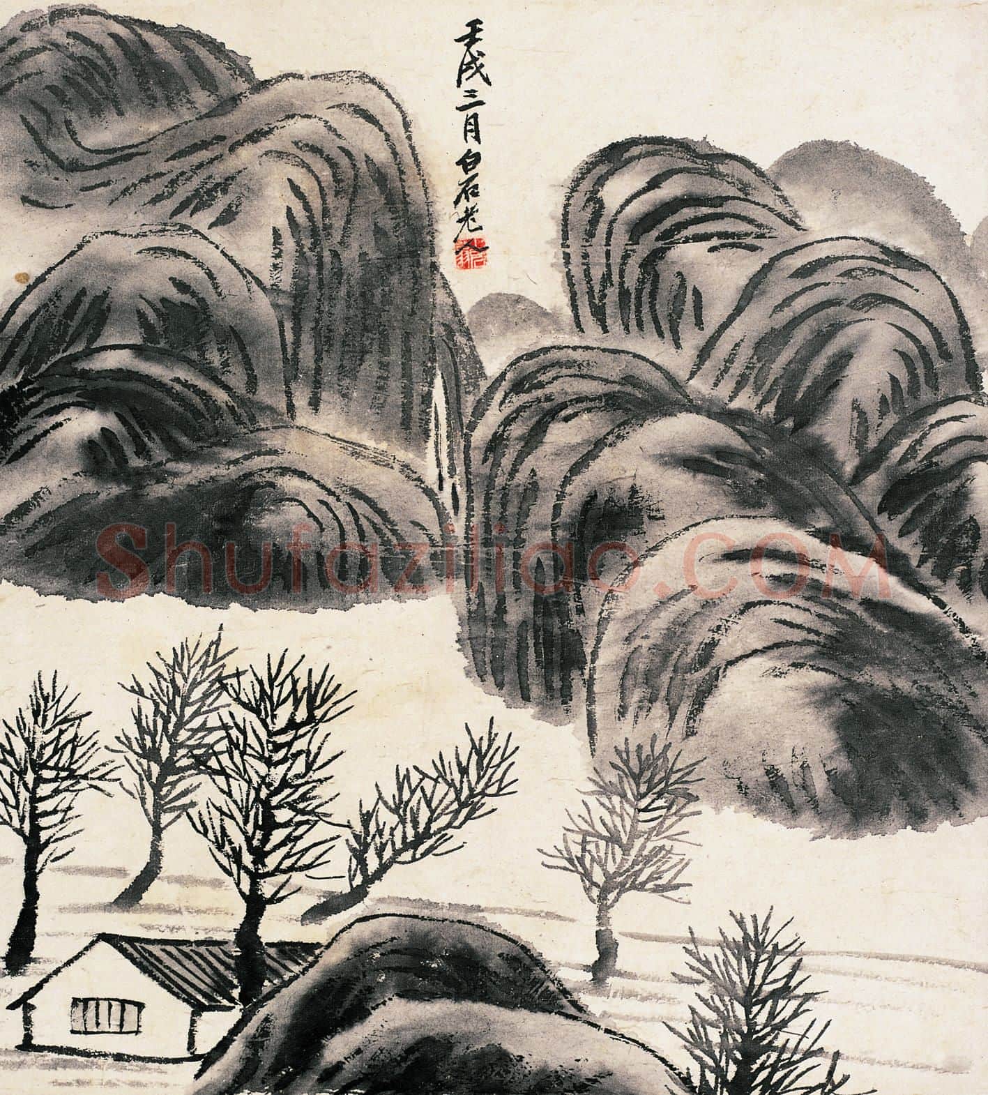 齐白石 国画作品精选-557
