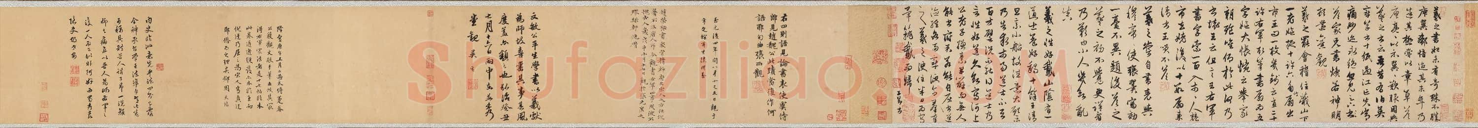 元 赵孟頫 王羲之轶事帖 行草 25x283 大都会博物馆