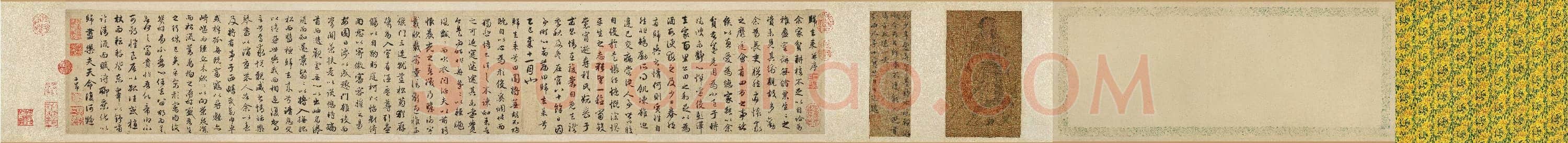 元 赵孟頫 行书 归去来辞卷(全卷)绢本 27.4x190 辽宁博物馆
