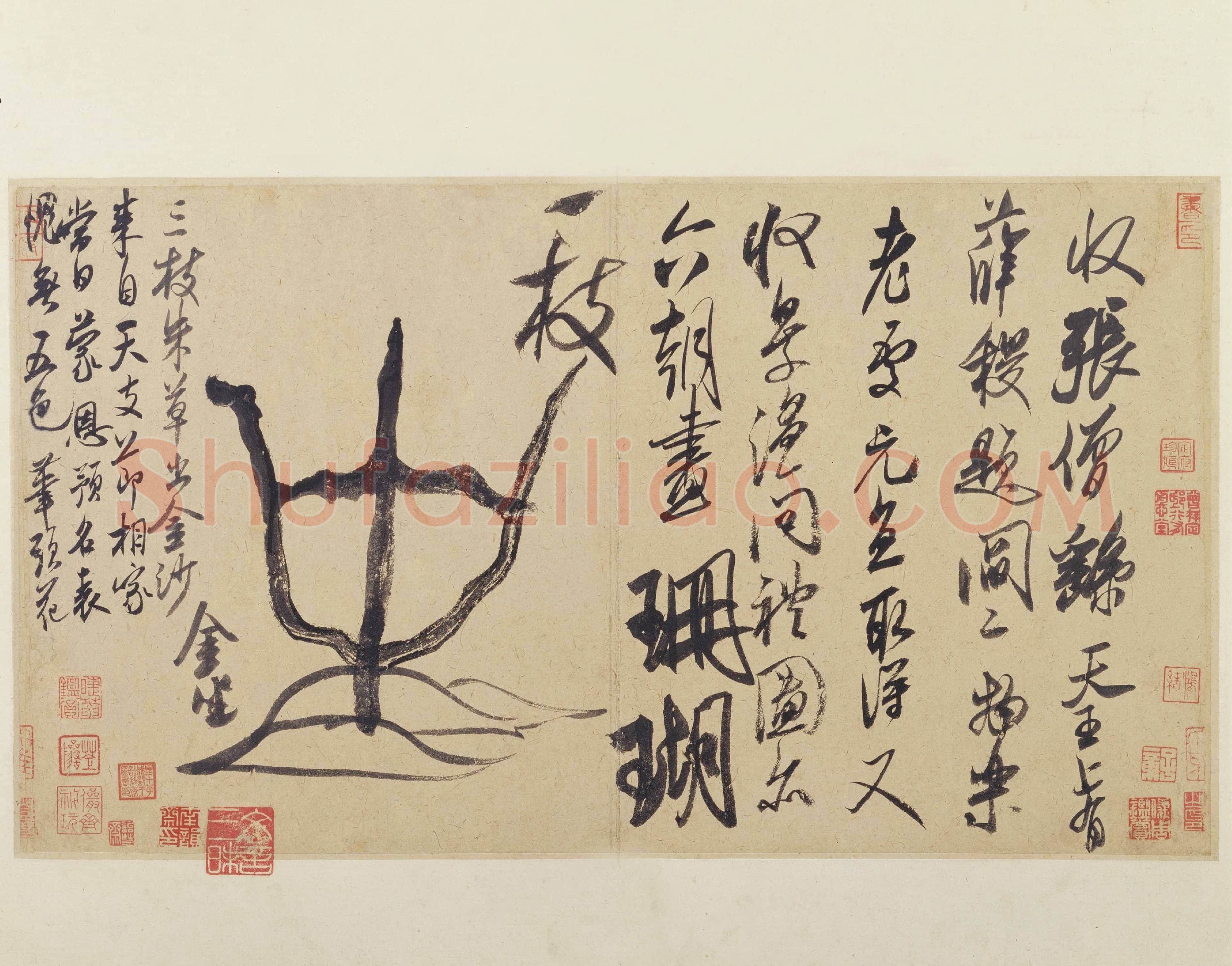 北宋 米芾 珊瑚帖26×47.1