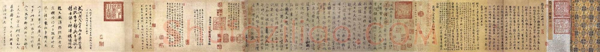 唐代 虞世南 虞摹兰亭序 长卷 纸本 行书 北京故宫博物院藏