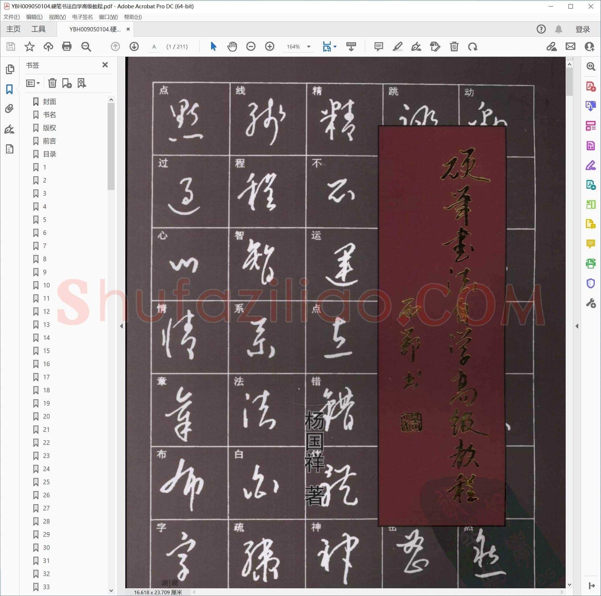 硬笔书法自学高级教程
