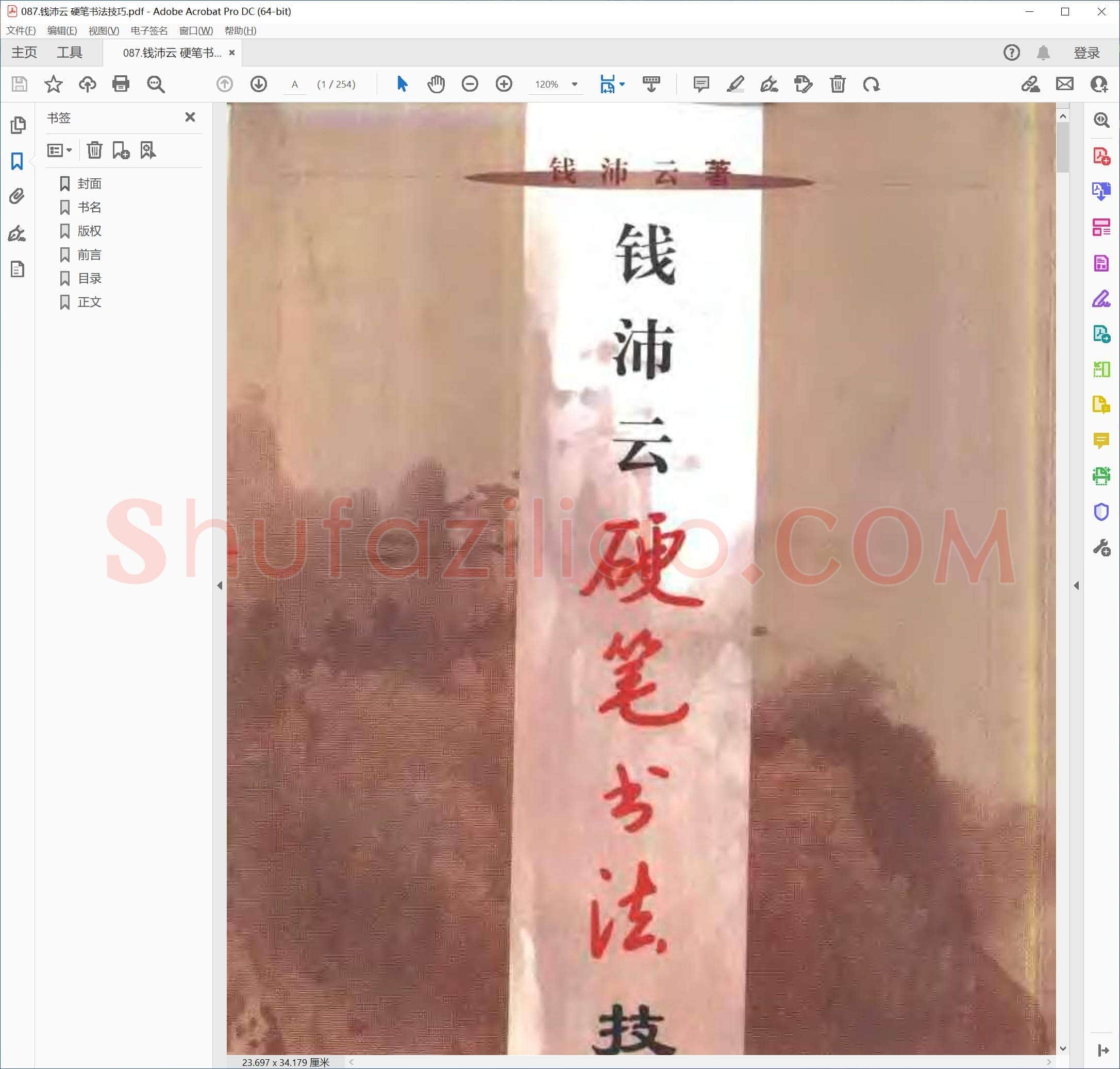 钱沛云 硬笔书法技巧