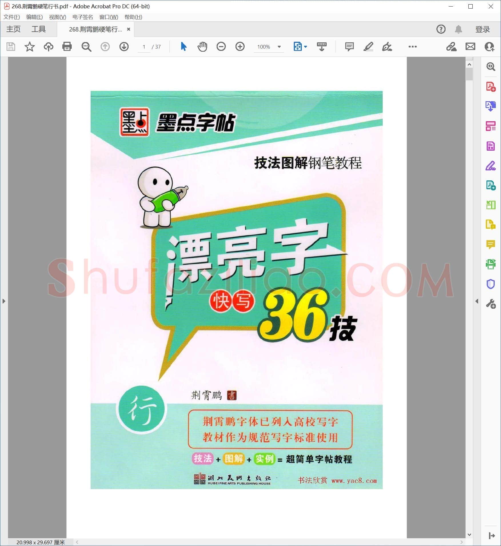 荆霄鹏 硬笔行书