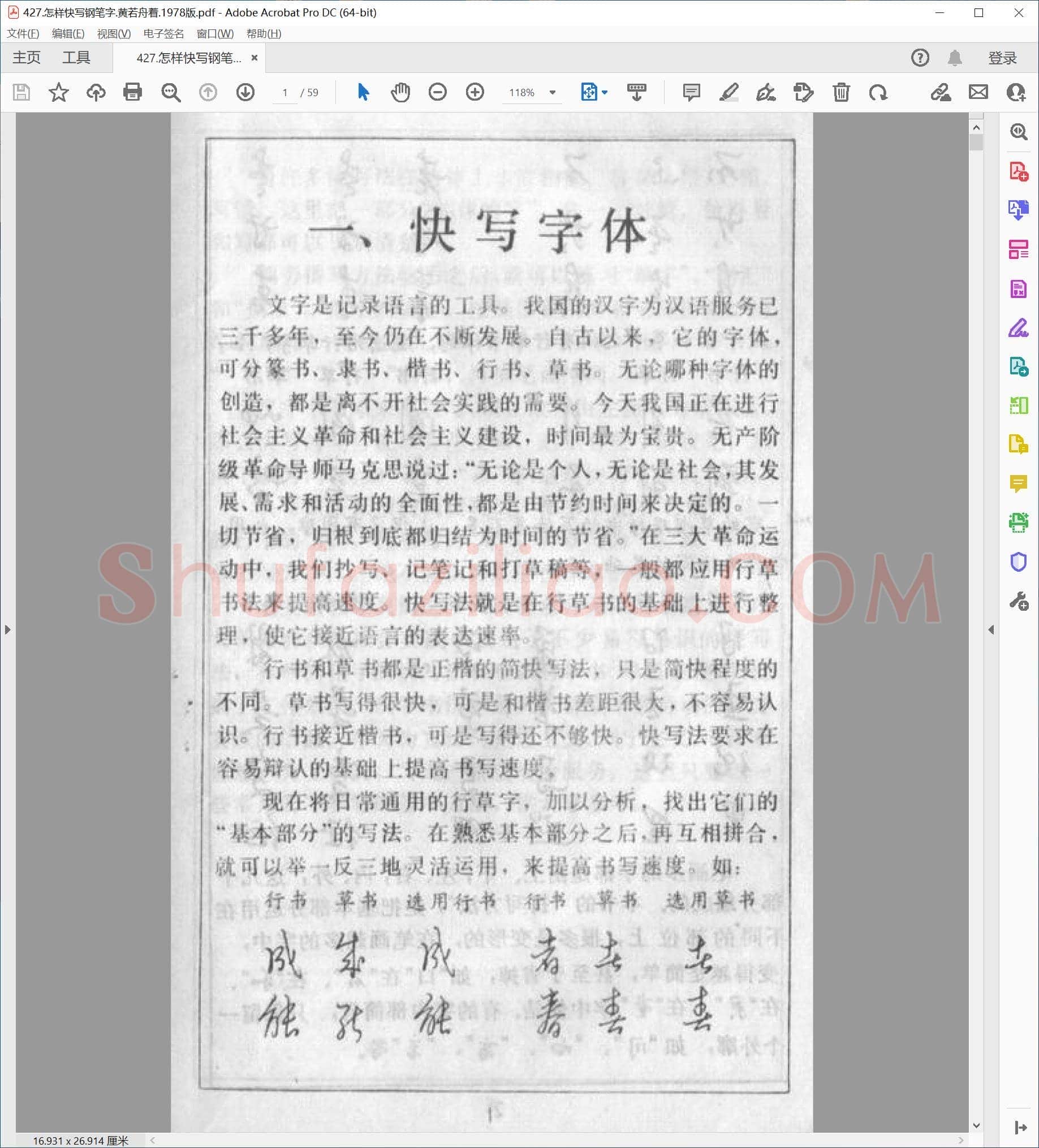 黄若舟 怎样快写钢笔字