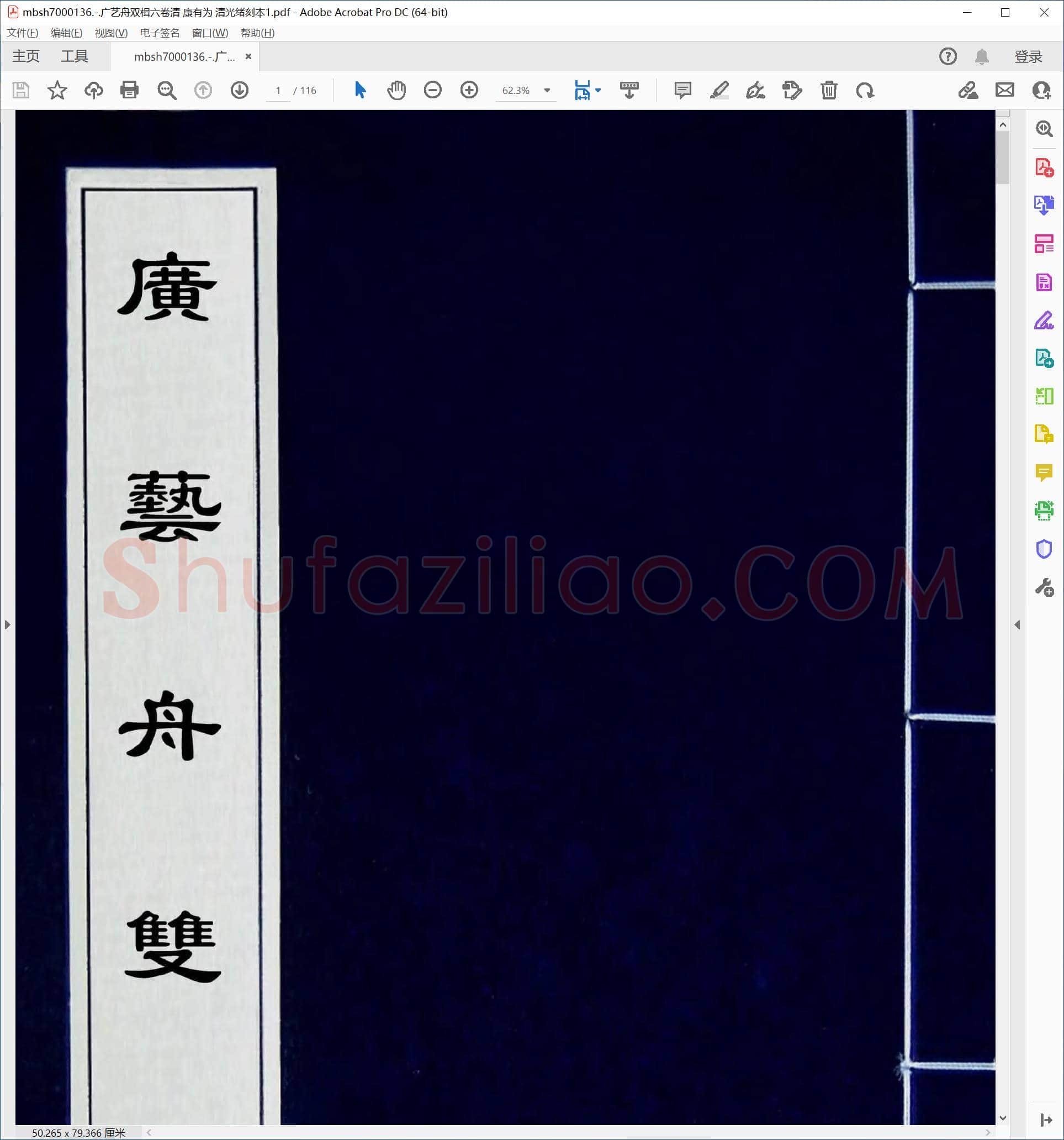 广艺舟双楫六卷清 康有为 清光绪刻本1