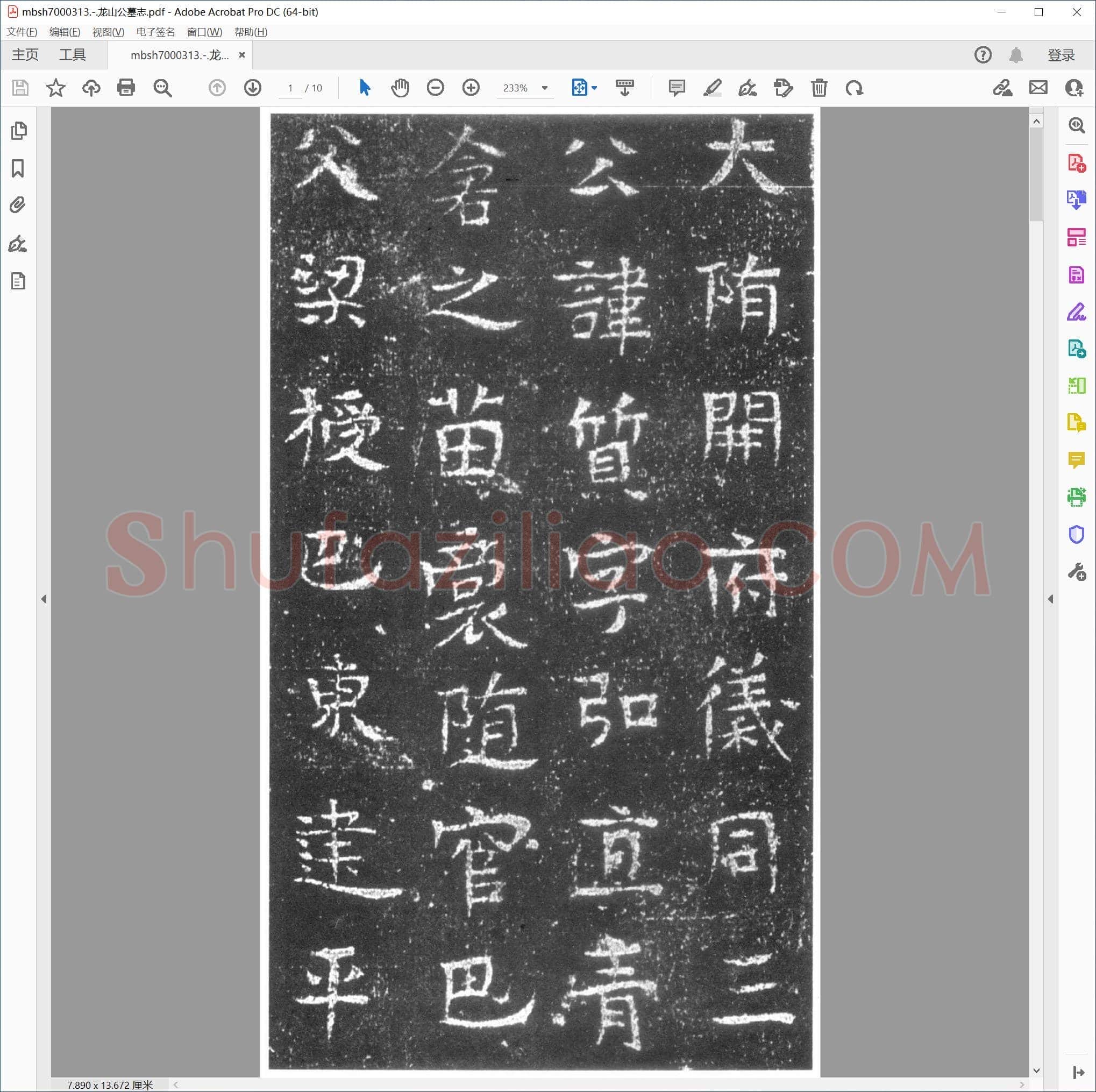 龙山公墓志