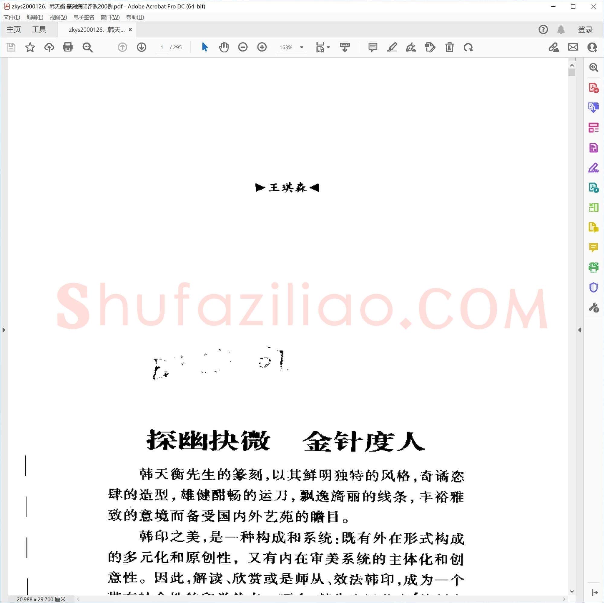 韩天衡 篆刻病印评改200例