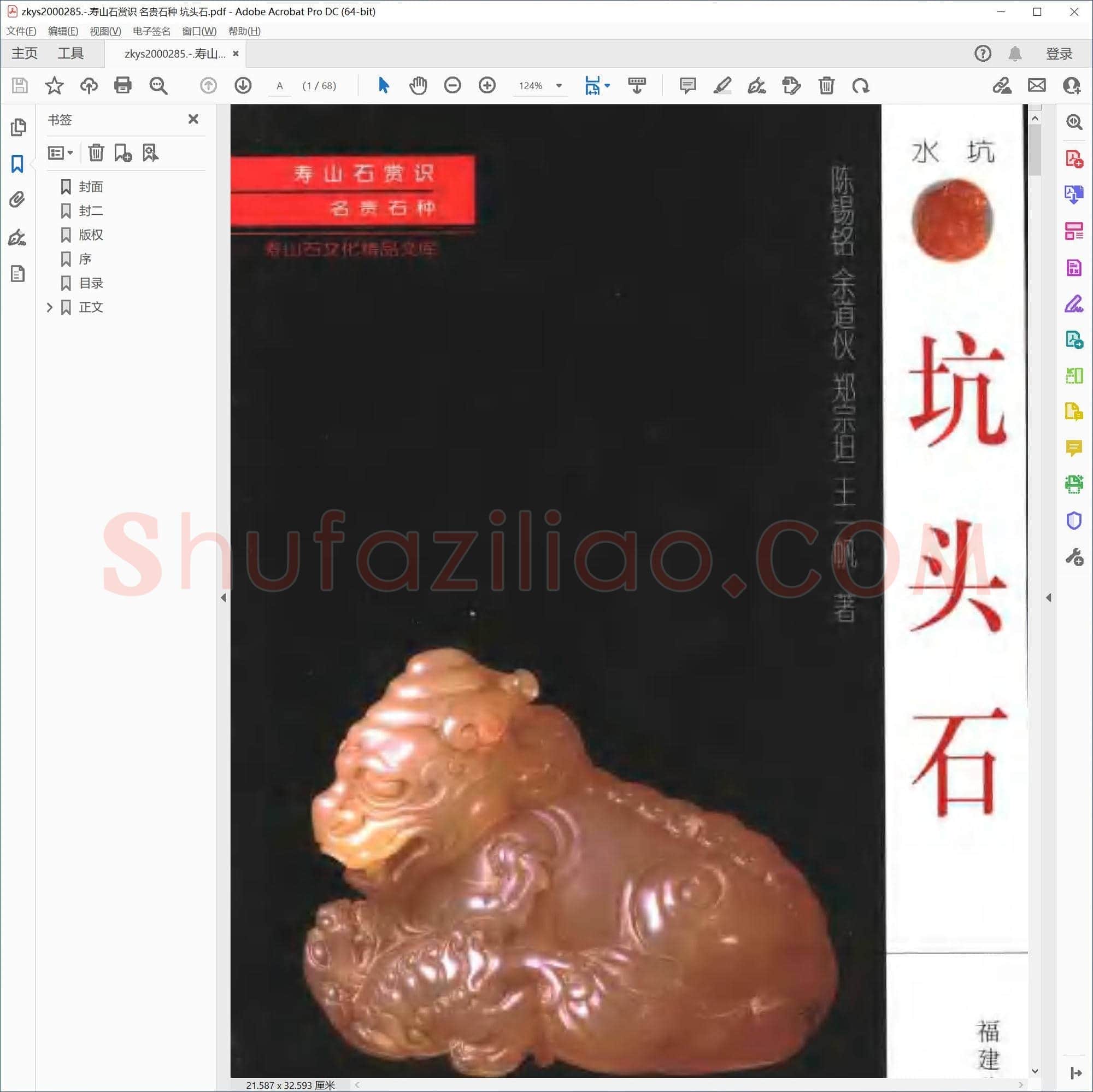 寿山石赏识 名贵石种 坑头石