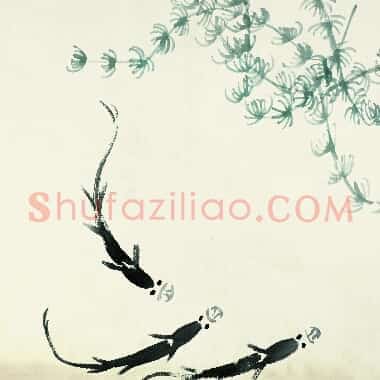 近现代齐白石国画《鱼虾册页-47.TIF》高清大图资源下载