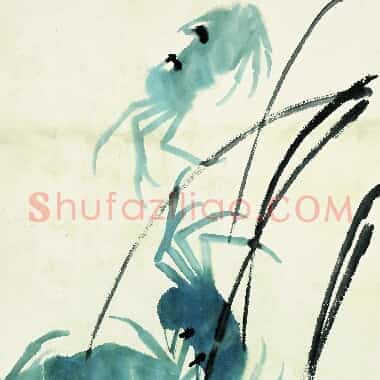 近现代齐白石国画《鱼虾册页-79.TIF》高清大图资源下载