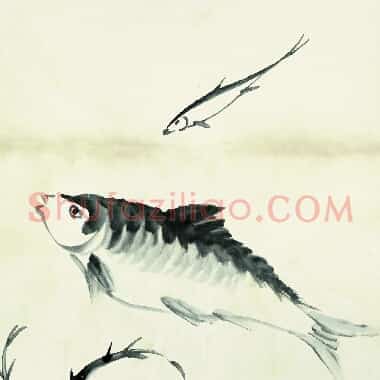 近现代齐白石国画《鱼虾册页-82.TIF》高清大图资源下载