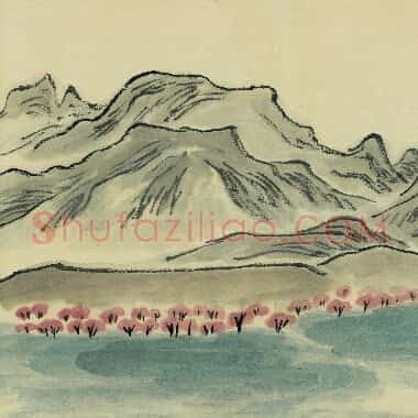 近现代齐白石国画山水作品《借山图册-04.TIF》高清大图资源下载