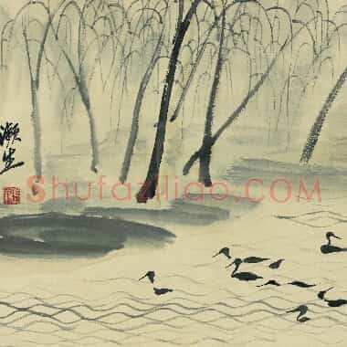 近现代齐白石国画山水作品《借山图册-06.TIF》高清大图资源下载