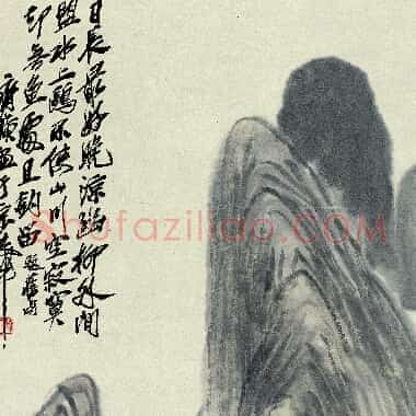 近现代齐白石国画《独钓.TIF》高清大图资源下载