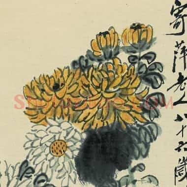 近现代齐白石国画《寄萍老人八十六岁于京华 李渊涛藏品.TIF》高清大图资源下载