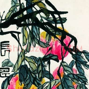 近现代齐白石国画《四条屏-04.TIF》高清大图资源下载