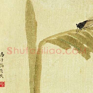 近现代齐白石国画《知了.TIF》高清大图资源下载