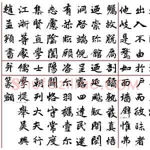 元 赵孟俯 集字 书玄妙观重修三门记 共22页