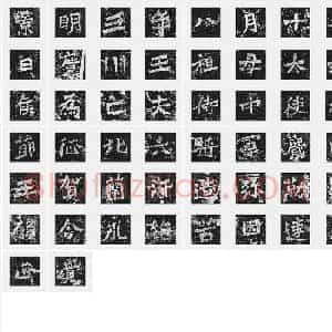 北魏《贺兰汗造像记》楷书 单字帖